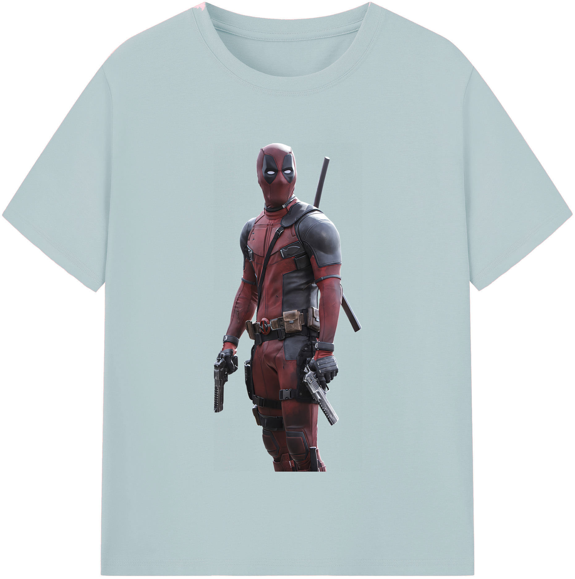 （画像用） Deadpool デッドプール 綿100％半袖Tシャツ（フロントプリント）